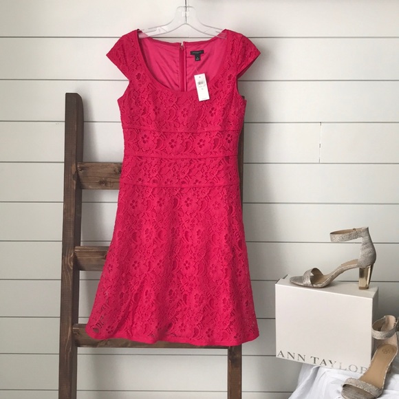 Ann Taylor Dresses & Skirts - 0 Ann Taylor Dark Pink Dress (MSRP $158)